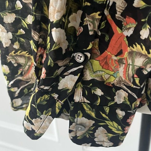 J. Crew  X Drakes London Classic Popover Blouse - Picture 10 of 13
